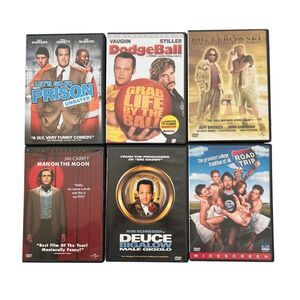 ++ 6 Comedy DVD Movies The Big Lebowski Deuce Bigalow Road Trip Dodgeball ++